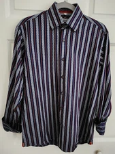 LUCHIANO VISCONTI Uomo 2 Ply Mercerized Cotton Sz S Multicolor