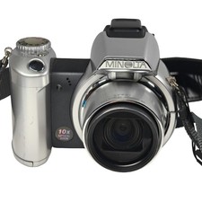 Konica Minolta DiMAGE Z1 3.2MP Digital Camera Silver 10x Zoom Retro Y2K Digicam