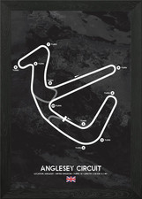 Anglesey Circuit Framed Wall Art Poster Canvas Print Picture