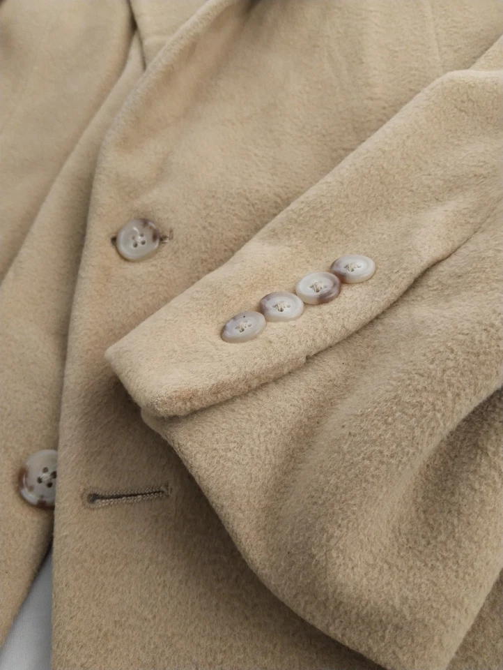 Vintage 1990s Ralph Lauren Polo Beige Soft Wool Blazer EU 48 US 38R - Photo 3/4