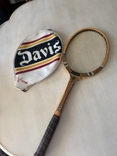 Vintage Davis Imperial Deluxe Tennis Racket w/ Davis Victor Cover