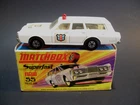 Matchbox Superfast 55 Mercury Police Car Vintage 1970 Commuter Station Wagon Box