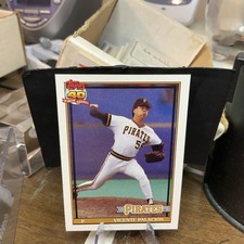 1991 Topps #438 Vicente Palacios Pittsburgh Pirates Baseball Card