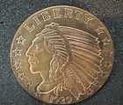 Golden State Mint 5 oz .999 Copper Incuse Indian Round 1929 Eagle Bullion Coin