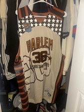 Men s Vintage Harlem Globetrotters Meadowlark Jersey Size XL 36 Basketball Fubu