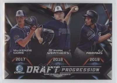 2019 Bowman Draft Chrome Progression CJ Abrams Mackenzie Gore Ryan Weathers fo7