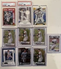 AARON JUDGE 10 CARD LOT GAME USED SSP BOWMAN BEST GOLD REFRACTOR /50 PSA 9 MOJO