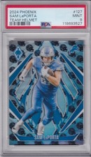 2024 Panini Phoenix Team Helmet Sam LaPorta /399 #127 PSA 9 MINT