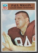 1966 Philadelphia #51 Paul Wiggin (RC) (EX-MT) Cleveland Browns