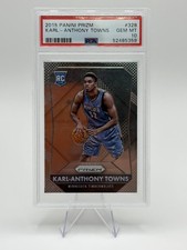 Karl-Anthony Towns 2015 Panini Prizm RC PSA 10 SP #328