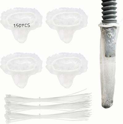 150 Pack Lint Traps for Washing Machine Hose - Washer Hose Lint Catcher Laund...