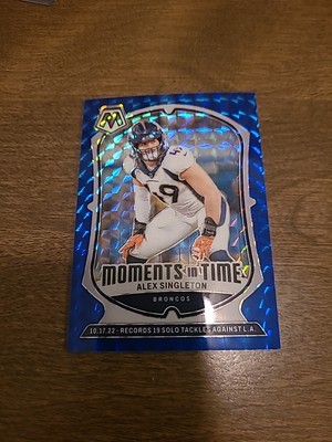 2024 Mosaic Alex Singleton Moments In Time Blue Prizm #9 #84/99 Made C001739