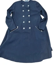 A Pea in the Pod By Adrienne Vittadini Deep Navy maternity Dress With Pockets S