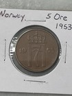 1953 Norway 5 Ore Coin — photo 1