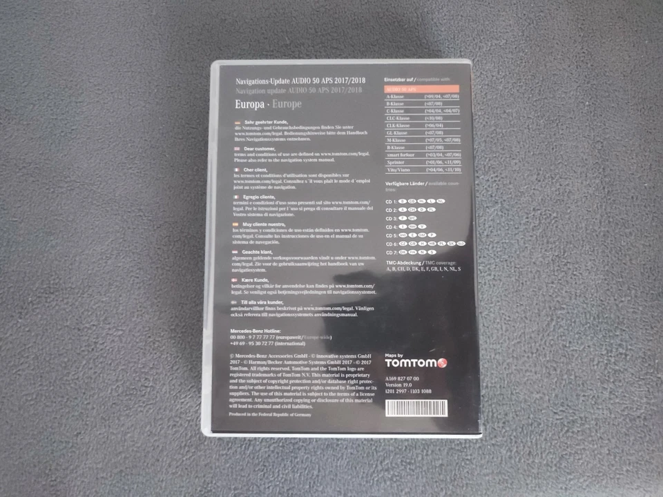 Mercedes-Benz Navi CD Set AUDIO 50 APS NTG2 EUROPA 2017/2018 A1698270700 - Bild 3 von 4