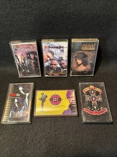 Lot Of 6 Empty Hard Rock/ Metal/ Assorted Cassette Cases- Replacements  Inserts