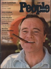 PEOPLE 6/17 1974 Jack Lemmon David Cassidy Peter Duchon John Lindsay