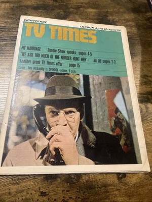 TV  TIMES Magazine Apr 20-26 1968 London Spindoe Sandie Shaw The Freewheelers