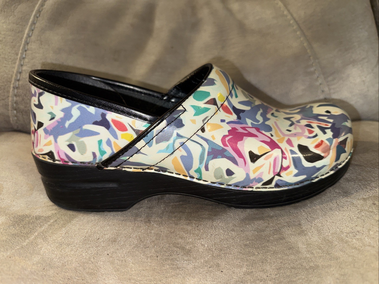 Dansko Professional Psychedelic Multicolor Patent… - image 4