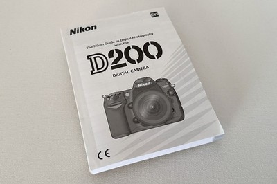Nikon D200 Digital Camera User Manual   Original Printed Guide - 6MBA5011-02