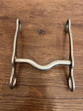 Vintage Stainless Steel Western Curb Bit 7  Shank 5  Ported Mouthpiece
