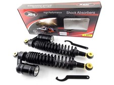 YAMAHA YFM700 RAPTOR 400mm JBS AMORTIGUADORES DELANTEROS AIRE NITRÓGENO ATV QUAD NEGRO