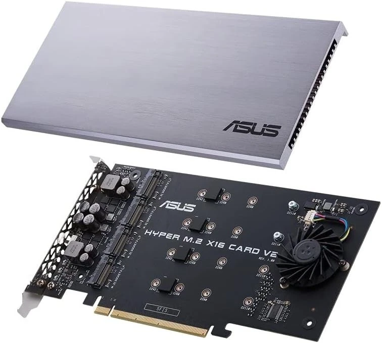 Asus Hyper M.2 x16 Card V2: 4 M.2 Socket, 128 Gbps High-Speed RAID Solution - Image 3 of 4