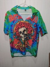 Grateful Dead Hawaiian Shirt Button Down Short Sleeve Mens Small