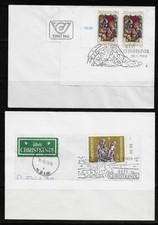 AUSTRIA 1972 & 1980 CHRISTKINDL COVERS