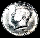 1964 KENNEDY SILVER HALF DOLLAR .......MIN. BID .01 & NO RESERVE!