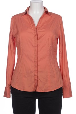 Comma Bluse Damen Oberteil Hemd Hemdbluse Gr. EU 42 Orange #wgasc3x