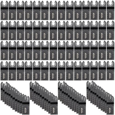 100PCS Oscillating Saw Blades, Quick Release Multitool Blades Kit, HCS Tool Blad