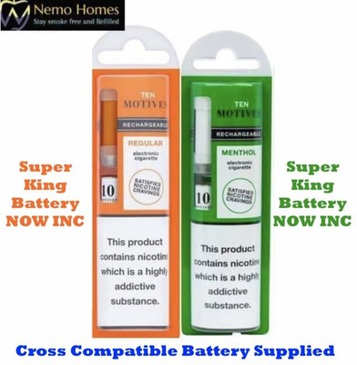 10 Ten Motives Cross Compatible Battery,Charger & Refill Ten motives  Starter Kit