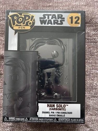 Funko Pop! Pin #12 Han Solo (Carbonite) Star Wars Enamel Collectible NIB
