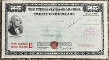 1944 Series E War Savings Bond