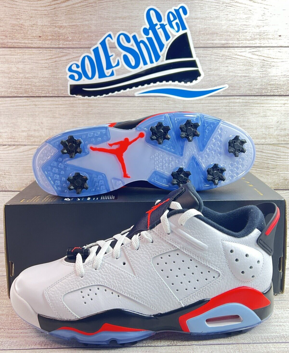 NIKE JORDAN RETRO 6 LOW G *GOLF* WHITE/INFARED DV1376-106 NIKE JORDAN RETRO 6 LOW G *GOLF* WHITE/INFARED DV1376-106