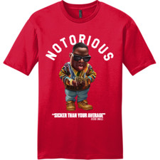 BRAND NEW ART SOCIETY SWOD BIGGIE TOON TEE SHIRT RED SMALL-4XLARGE MADE IN USA