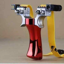 New Hunting Professional Catapult Laser Slingshot With Rubber Aim Point Targets