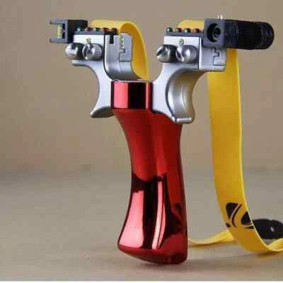 Hunting Professional Catapult Laser Slingshot With Rubber Aim Point Target HOT - Imagen 1 de 4