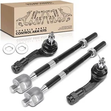 4Pcs Front Inner & Outer Tie Rod End Kit for Kia Rio 18-23 Hyundai Accent 18-22