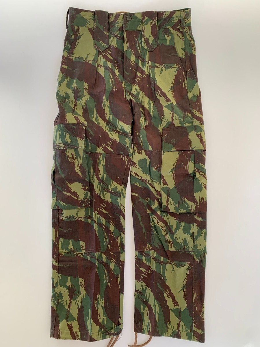 1960〜70's Portugal Military Cargo VTG Old Portuguese Lizard Pants Trousers OGFE Commando