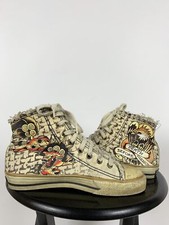 Women's Vintage Ed Hardy by Christian Audigier Hi Top Sneakers Size 7 US,38 EUR