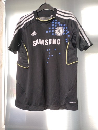 Chelsea FC T-Shirt Adidas 11-12yrs Samsung Away schwarz