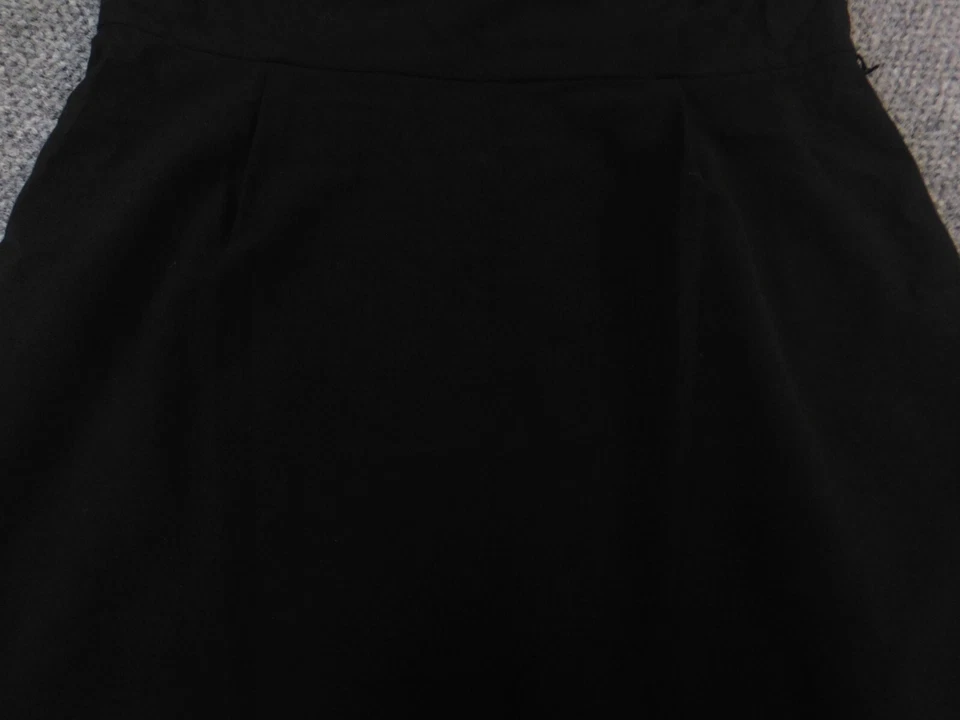 Nine West Womens dress 14 black suit lined midi zip a-line - image 4 of 4