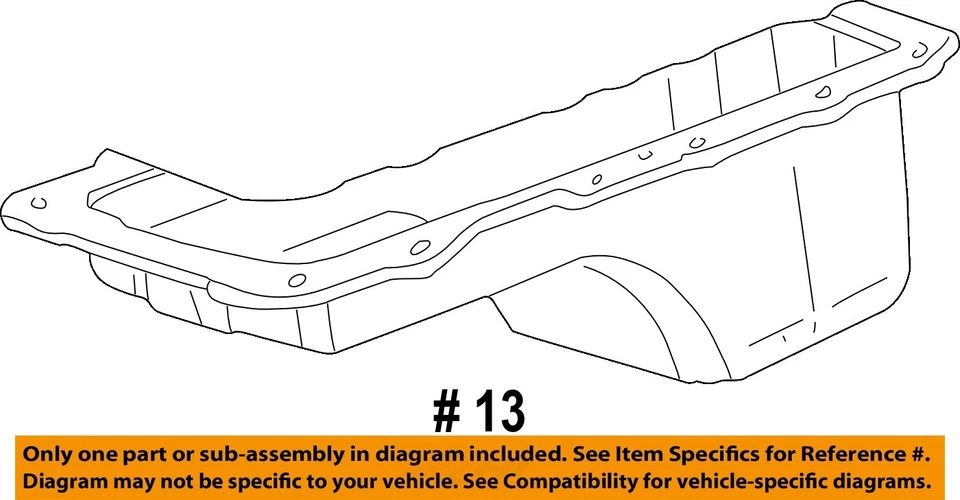 Used Engine Oil Pan fits: 1999 Ford F350SD PICKUP 6.8 Grade A Foto 4 de 4