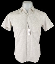 LIBERTY Of LONDON / UNIQLO Mens Grey S/S FLORAL EVENING SHIRT - S - 40" - £129