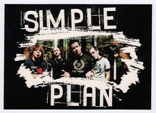 6x Simple Plan "4" - Postcard (Lot of 6 identical Postcards)
