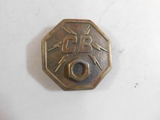 CB RADIO BELT BUCKLE LIGHTENING BOLT ACCENTS