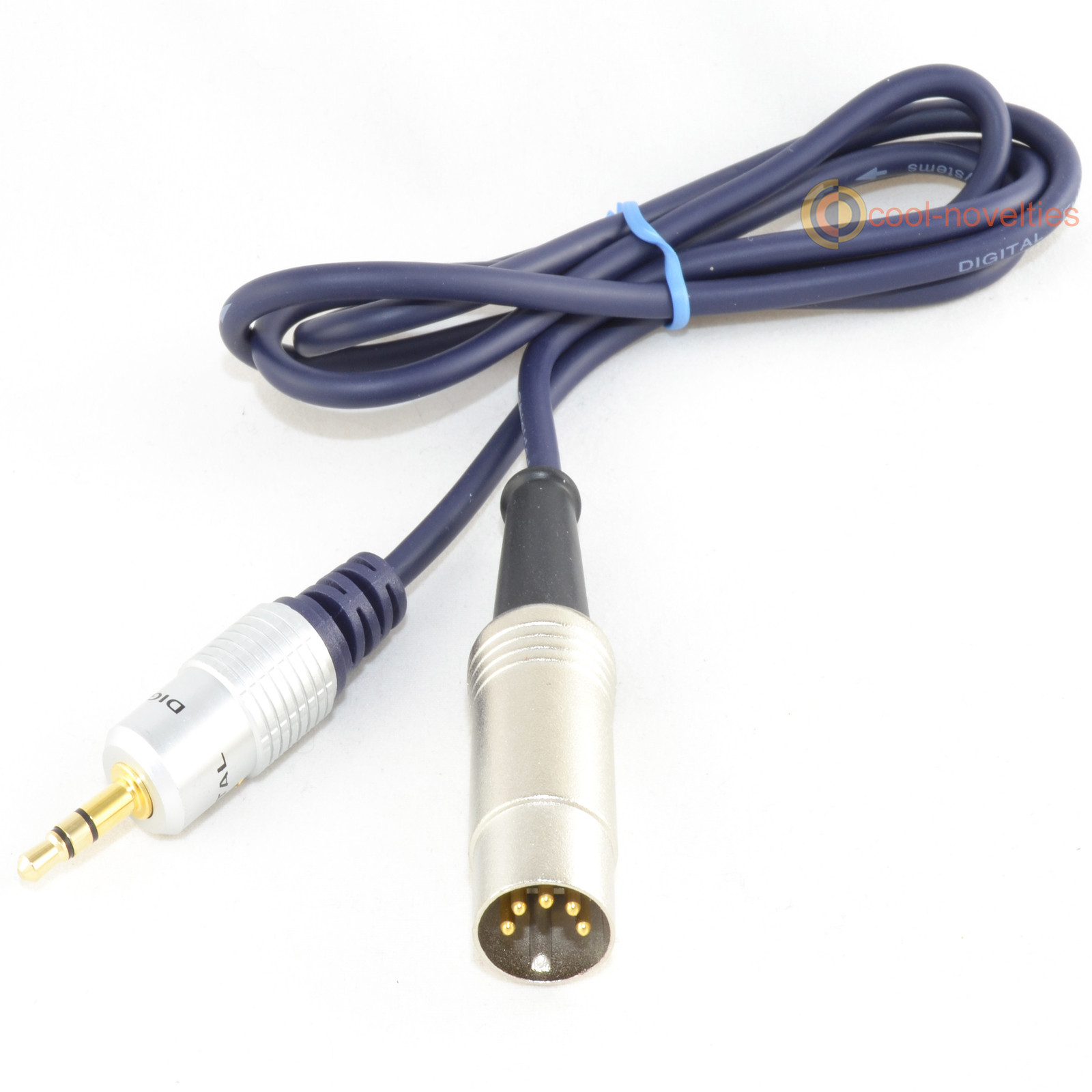 NAIM / QUAD 5 PIN DIN TO iPOD/iPHONE/MP3 GOLD INTERCONNECT CABLE 1M