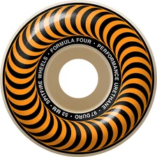 Spitfire Wheels F4 Classic 53mm 97a - Natural/Orange (Set of 4)
